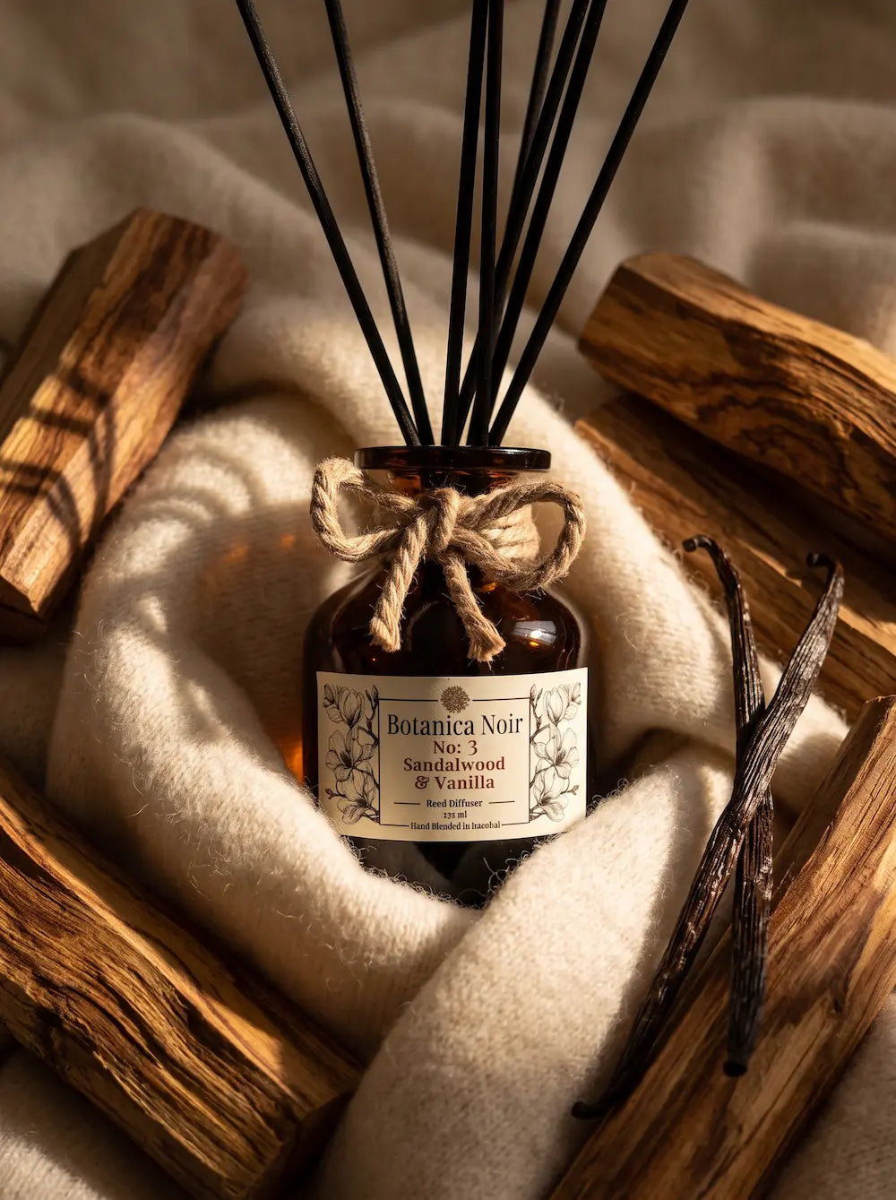 N°:3 - Sandalwood & Vanilla // Akşamüzeri Huzuru Çubuklu Oda Kokusu 130ml
