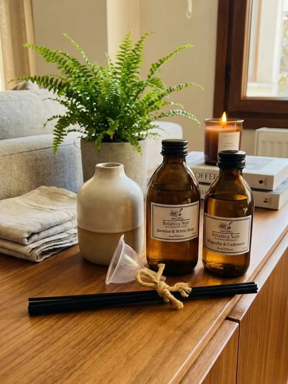 Çubuklu Oda Kokusu Tekrar Dolum & Bakım Kiti 130 ml & 250 ml