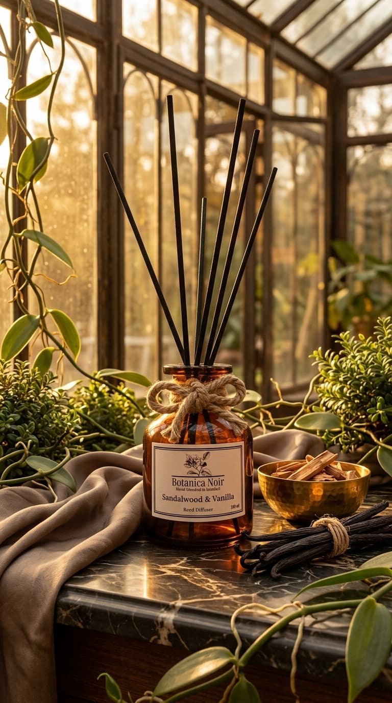 N°:3 - Sandalwood & Vanilla // Akşamüzeri Huzuru Çubuklu Oda Kokusu 130ml