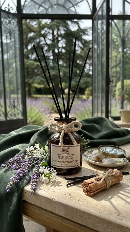 N°:6 - Lavendar & Velvet Cedar // Geceyarısı Sükuneti Çubuklu Oda Kokusu 130ml